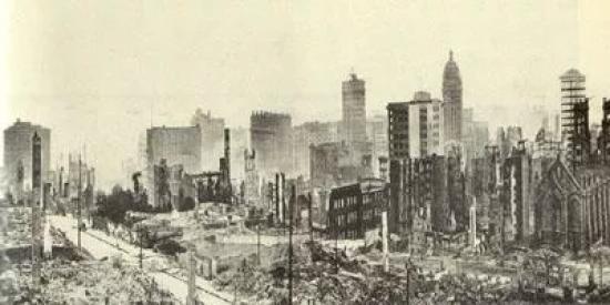 Землетрясение, произошедшее в 5:12 утра 18 апреля 1906 года.