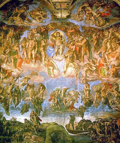 Фреска Микеланджело “Страшный суд”.