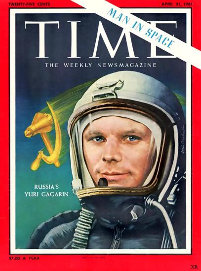 Обложка журнала "Time" от 21 апреля 1961 года.
