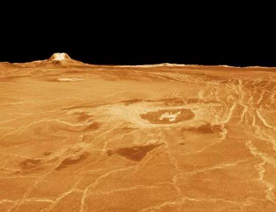 Изображение поверхности Венеры, полученное с помощью радиотелескопа.