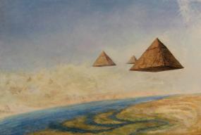 На старинных изображениях египетские пирамиды другие...