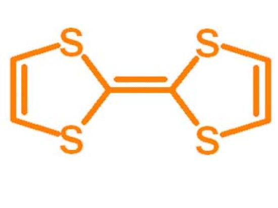 Формула молекулы TTF (тетратиафульвал...