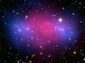 Столкновение галактик отделило "темную материю" от обычной