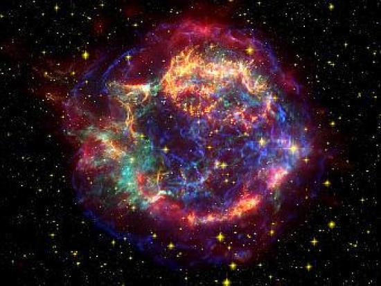 Изображение остатков сверхновой Касси...