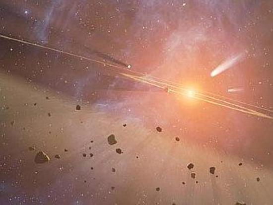 Пояс астероидов. Иллюстрация NASA/JPL
