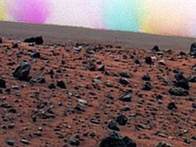 Spirit сделал "психоделические" фотографии смерча на Марсе