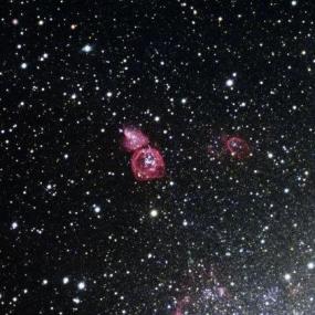 Фотоснимки галактики NGC 6822 в высоком качестве