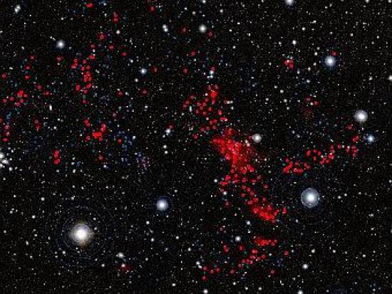 Фото удаленных галактик, образующих "...