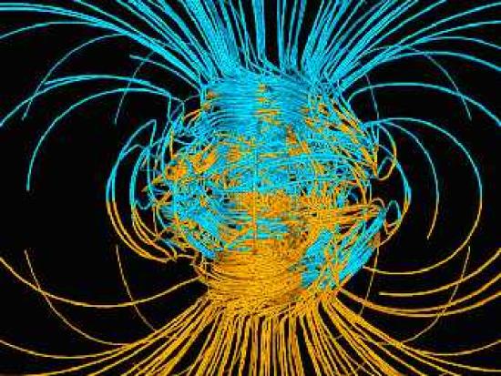Магнитное поле Земли. Иллюстрация NASA