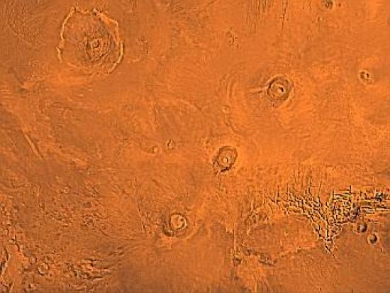 Регион Марса, где был обнаружен "подо...