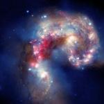 Столкновение галактик. Фото NASA/CXC/SAO/J.DePasquale/JPL-Caltech/STScI