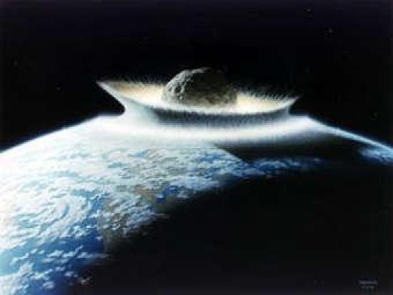 Падение на Землю метеорита глазами ху...