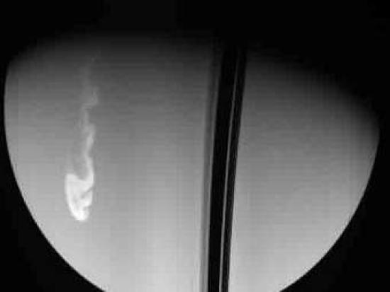 Шторм на Сатурне. Фото NASA/JPL/Space...