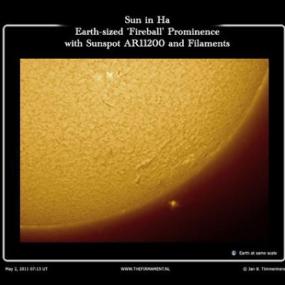 Астроном-любитель запечатлел странное явление с Солнцем
