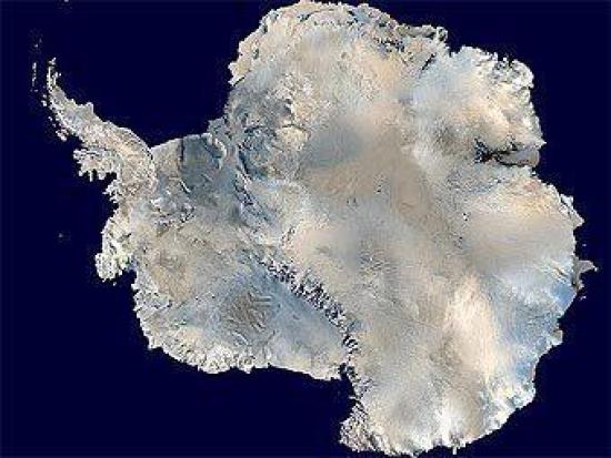 Антарктида. Спутниковый снимок NASA