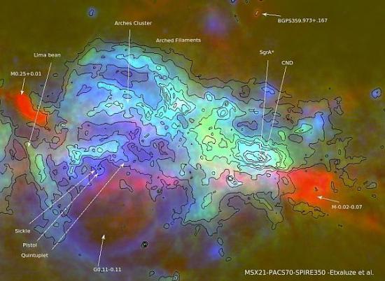 Составное изображение ядра Галактики ...