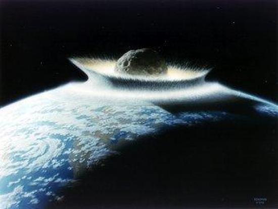 Столкновение Земли с астероидом глаза...