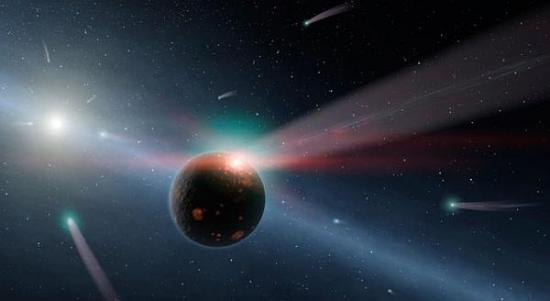 Кометы вокруг Эты Ворона (изображение...