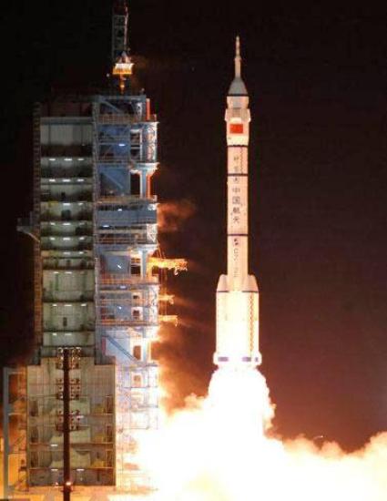 Запуск «Шэньчжоу-9». Фото CCTV.