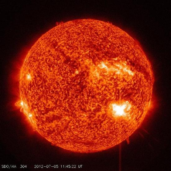 Изображение солнечной вспышки M-6,1, ...