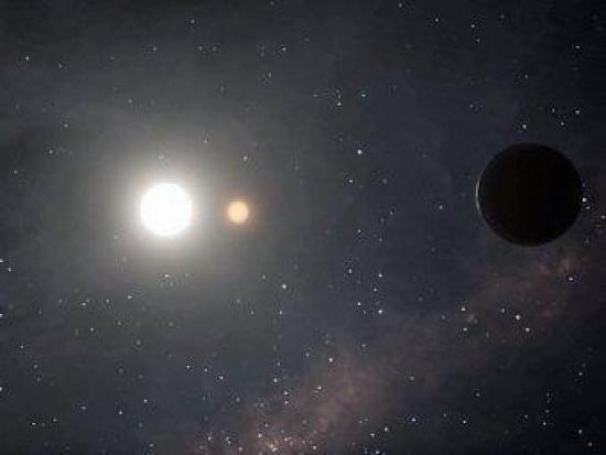 Kepler-47 глазами художника. Иллюстра...