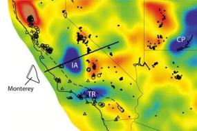 Сейсмическая аномалия в Калифорнии оказалась литосферной плитой