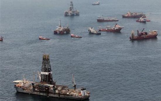 Нефтяная платформа в Мексиканском заливе