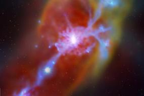 Галактику застали за поглощением «остатков» Большого взрыва