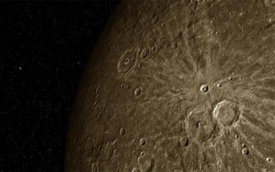 Поверхность Меркурия свидетельствует:...