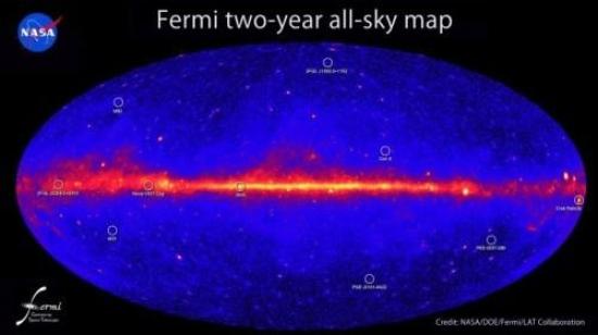 Небо в представлении телескопа «Ферми...