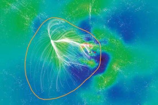 Часть Laniakea. Изображение: SDvision...