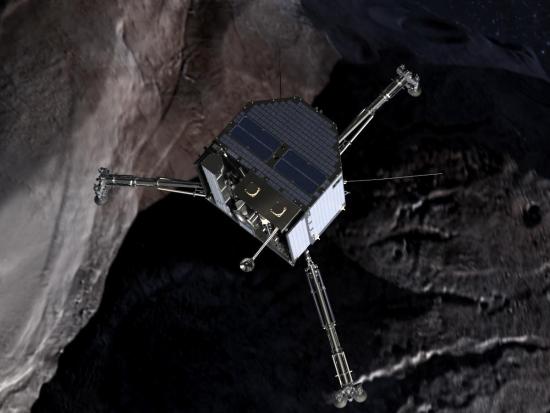 Посадка аппарата «Филы» на комету