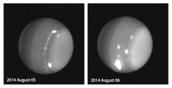 Снимки Урана за август 2014 года. Изо...