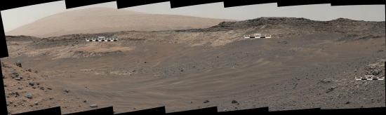 Панорама, сделанная марсоходом Curios...
