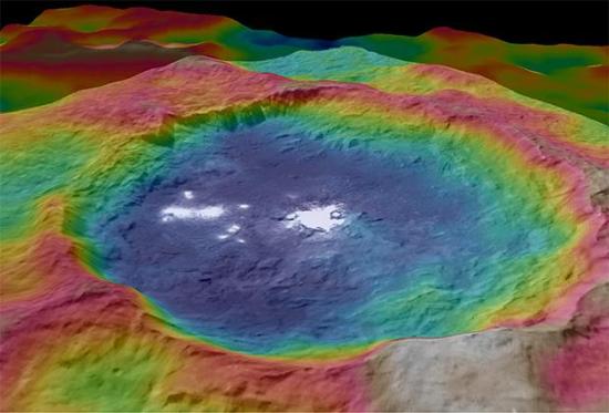 Карта кратера Оккатор Изображение: NA...