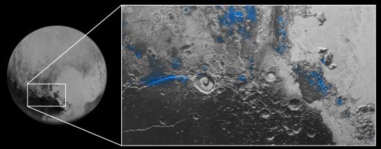 Водяной лед на поверхности Плутона. Ф...