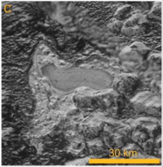 Возможное озеро на Плутоне. Изображен...