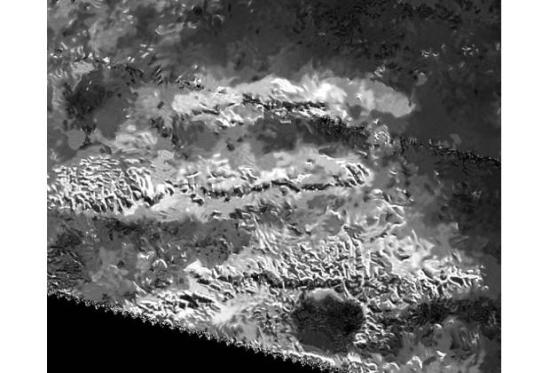 Горы Титана. Изображение: NASA / JPL ...