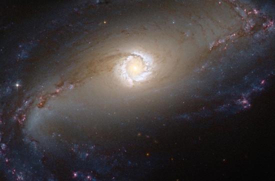 Сейфертовская галактика NGC 1097. Фот...