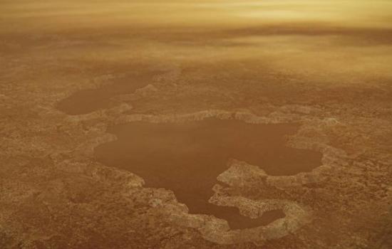 Так могут выглядеть метановые озера на Титане.