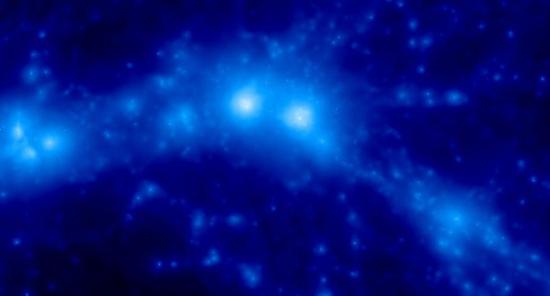 Эту тонкую как волос газовую нить длиной 50 миллионов световых лет между двумя скоплениями галактик можно увидеть только в рентгеновских лучах.