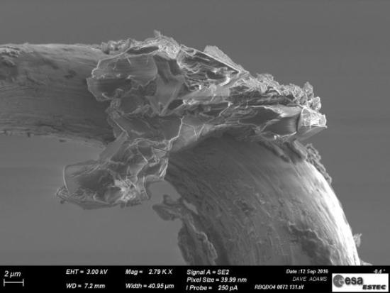 Так астероид выглядит под микроскопом.