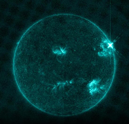 Солнечная вспышка (X1.59), произошедшая 3 июля 2021 года.