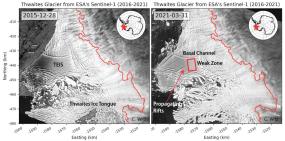 Ученые заметили трещины в леднике Судного дня