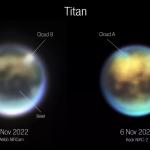 Ученые НАСА получили сделанные телескопом Уэбба снимки облаков на Титане