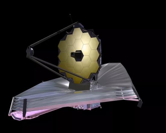 3D-модель космического телескопа Джеймса Уэбба.