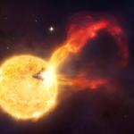 Мощное извержение молодой звезды удивляет астрономов