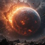 Космический удар Теи: рождение Луны и жизни на Земле