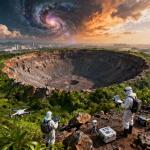 Открытие мощного космического кратера в Китае