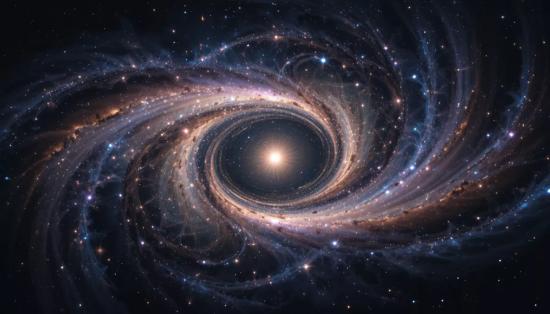 Гравитационная линза: как тёмная материя искривляет свет.